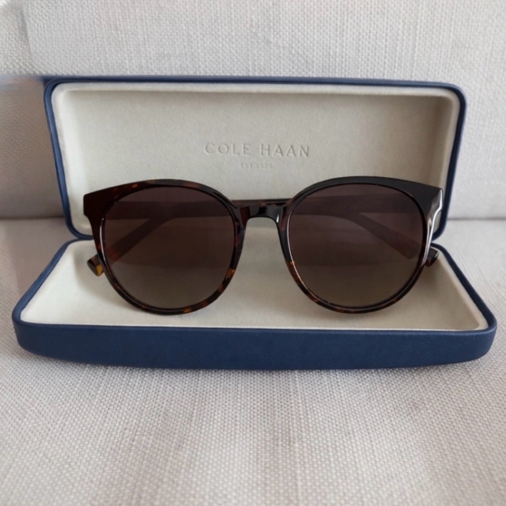 Cole Haan Tortoiseshell Sunglasses with Case | Timeless Classic Style